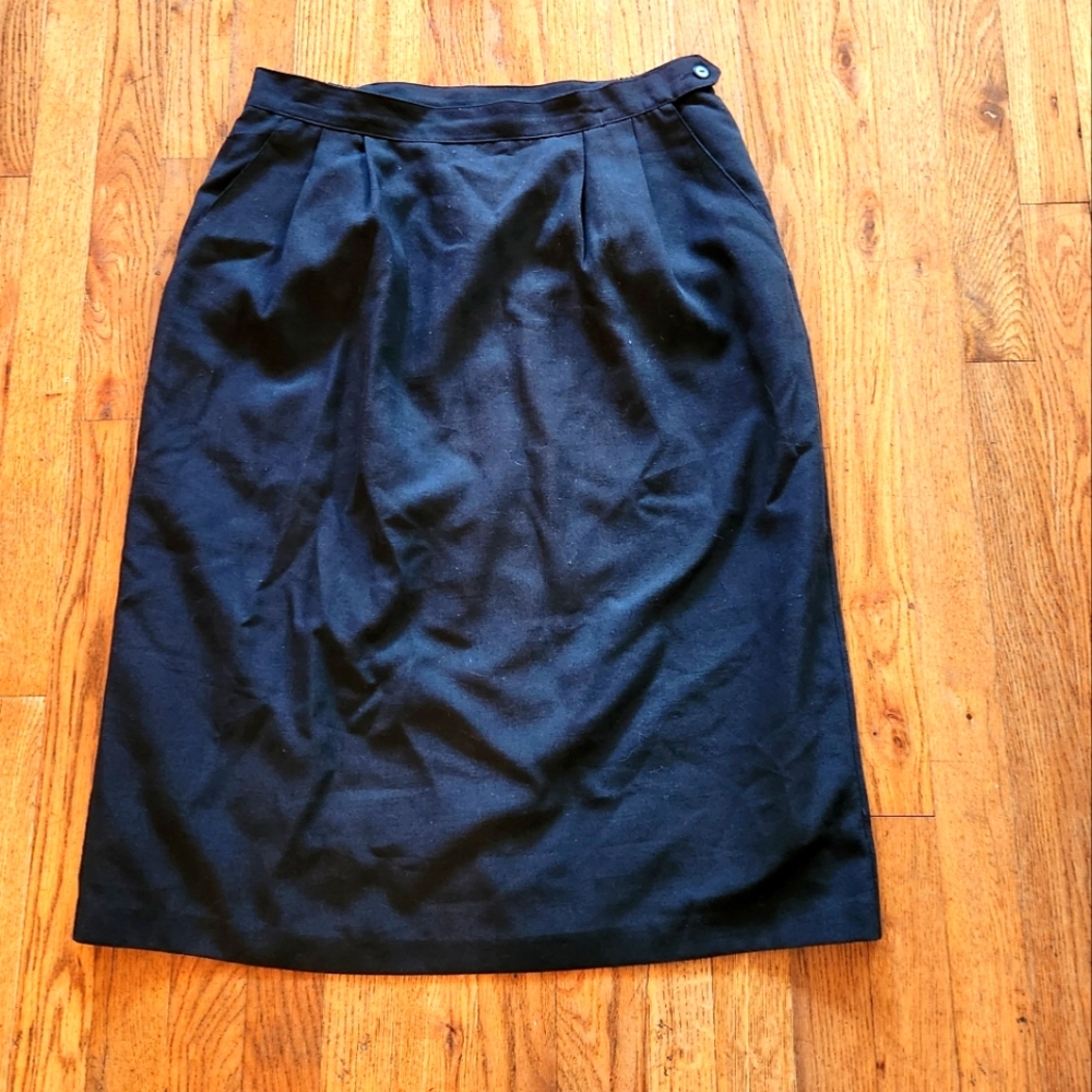 Vintage Casablanca black skirt 29 inches long